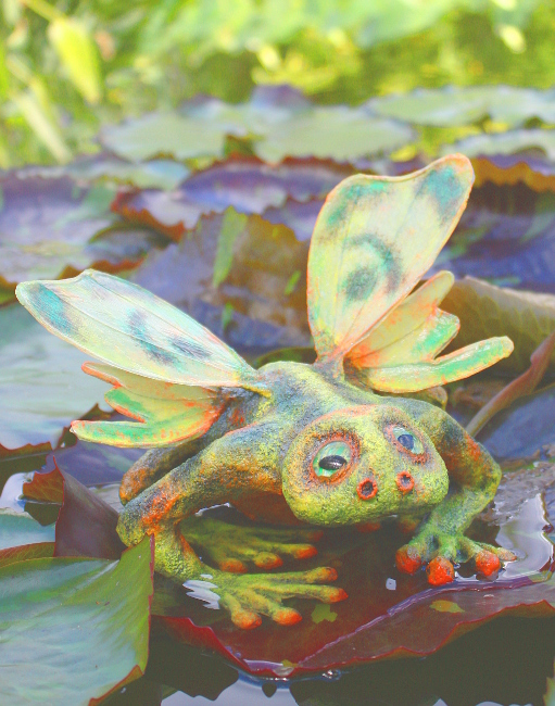 buto volatus Flugkröte