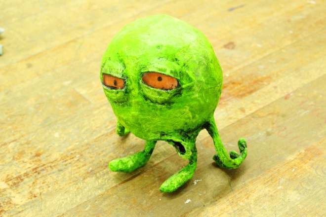 Ganz schön fertig, das grüne Monster mit dem verschlafenen Blick und der schlaffen Haltung