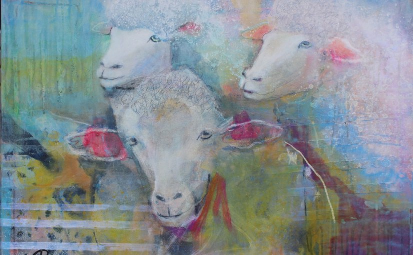 Schafe hinter einem&nbsp;Gatter