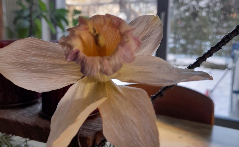 Erster Frühjahrsblüher aus&nbsp;Papier