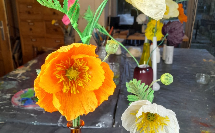 Workshop Mohnblumen aus&nbsp;Papier